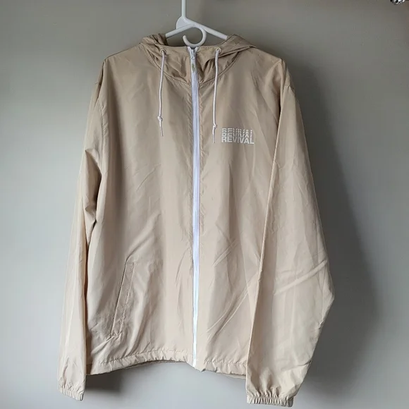 Revival Is In The Air Hooded Zip-up Windbreaker Unisex XXL Independent Trading - Picture 4 of 16
